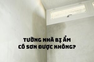 Tường nhà bị ẩm có sơn được không?